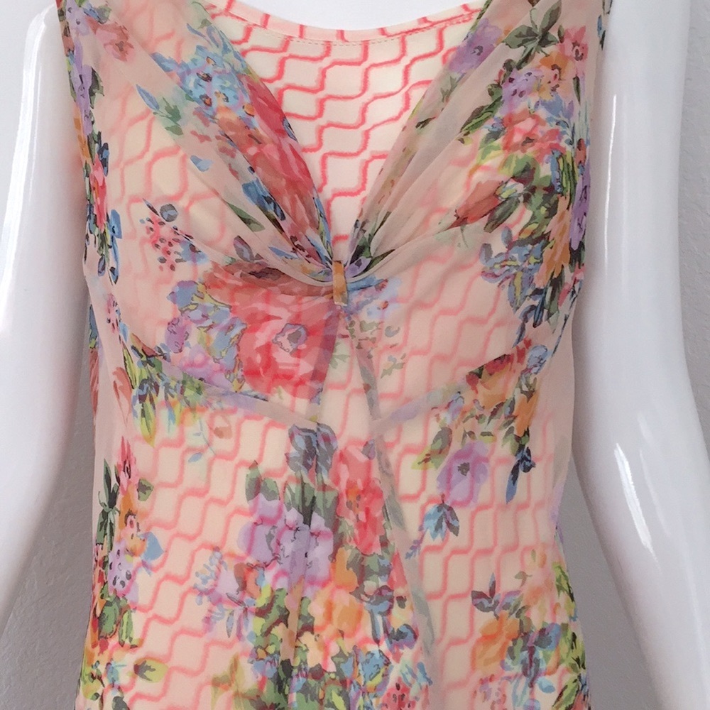 Anthropologie Savannah Silk floral print Dress by Meadow Rue - Picture 7 of 12
